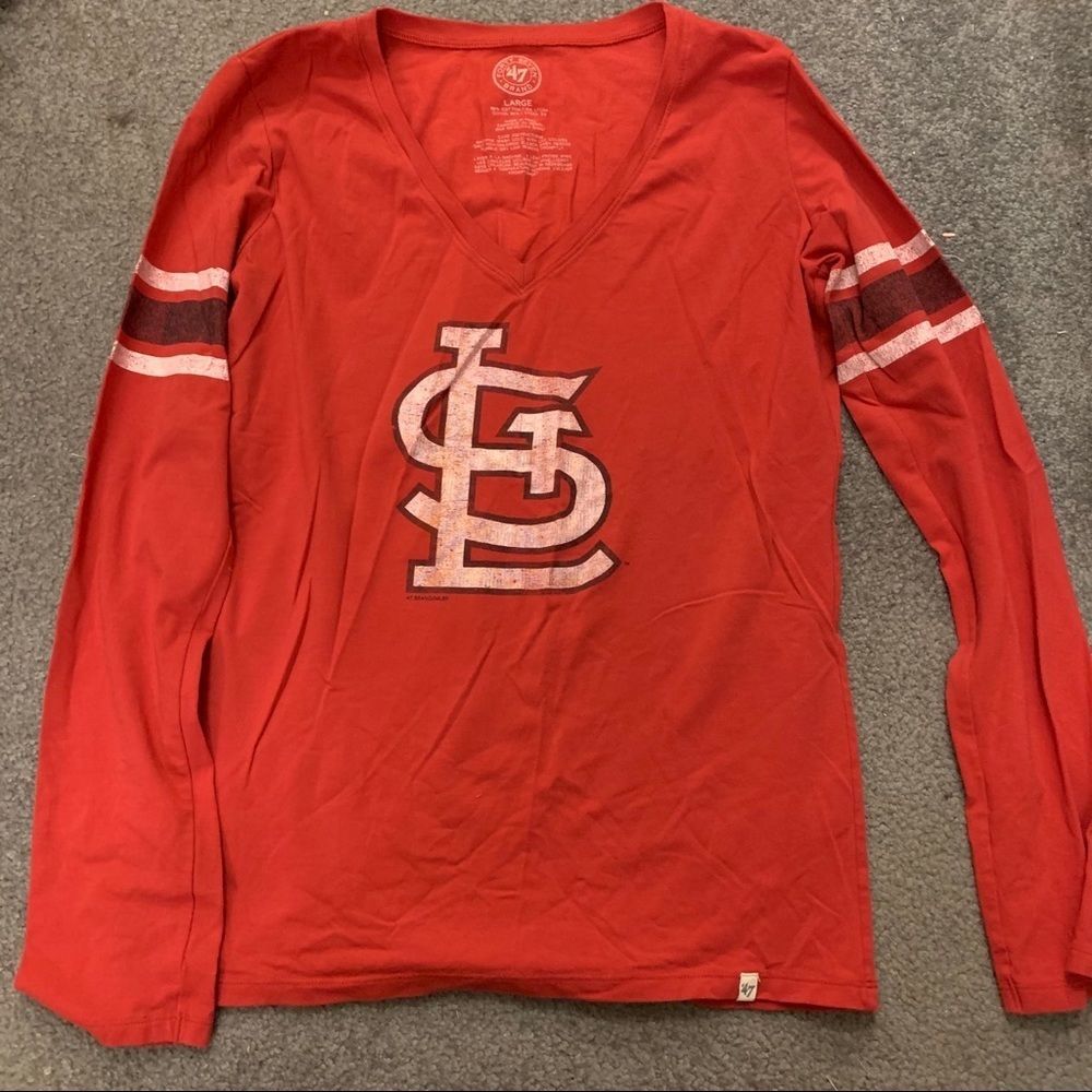47 Brand STL V Neck shirt women’s size L